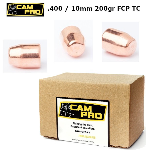 .40 Smith & Wesson 200 Grain 12,96 Gramm 500 Geschoße FCP TC .40 S&W 10mm Auto Campro Geschosse K79
