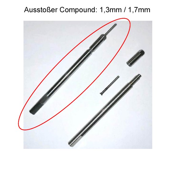 Standard Ausstoßer  - ADM Compound-Ausstoßer mit wechselbarer Spitze: 1,7mm Standard