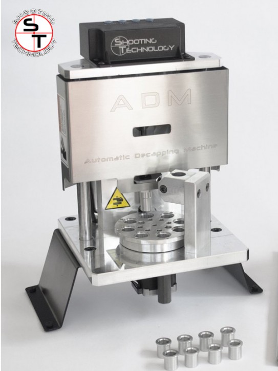 Standard ADM: 9mm Shooting Technology: Automatische Entzündermaschine Automatic Decapping Machine ADM ® 9mm Kit