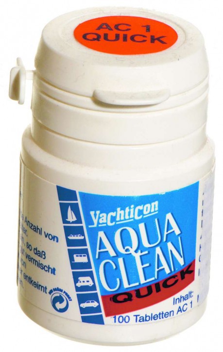 Yachticon AC1 quick mit Chlor- 100 Tabletten für 100 Liter Trinkwasser