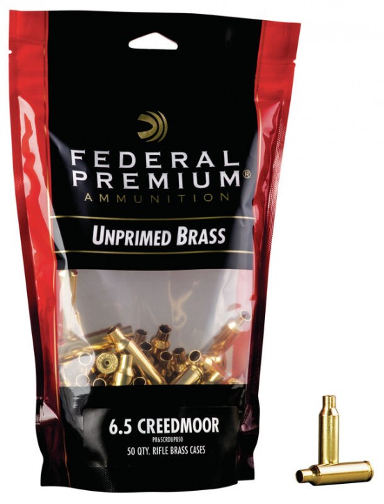 Federal Premium: 50 Stück 6,5 Creedmoor Hülsen, unprimed,  PR65CRDUPB50