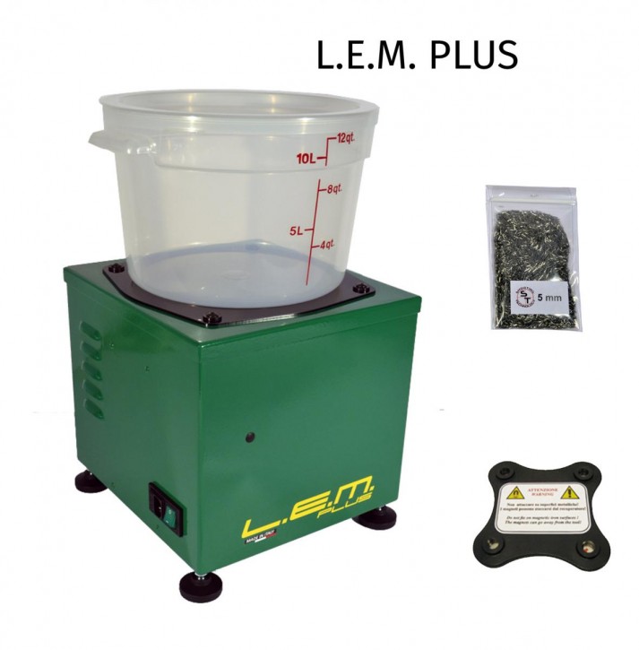 LEM PLUS Elektromagnetische Hülsenreiniger Lavabossoli Reinigung LEM + Magnet + Nadeln 1400UpM 1,8kg