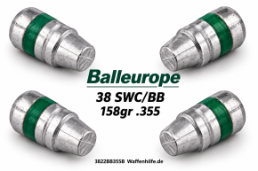 .357 158 gr. Ø.355 SWC BB FP .357 Magnum 38 Special Balleurope K50