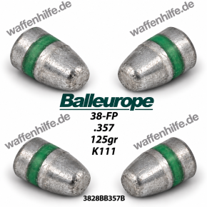 .357 125 gr. FP BB  Ø.357 .357 Magnum .38 Special Balleurope K111