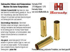 .357 Magnum: Hornady: 200 Hülsen für Kaliber .357 Magnum / 357, unprimed