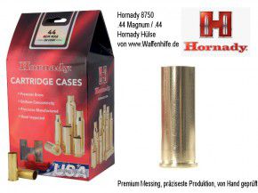 44 Magnum: Hornady 100 Hülsen für Kaliber .44 Magnum, unprimed