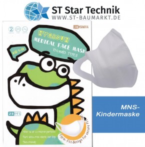 20 Schutzmaske Desi-Vir Kindergröße – Mund-Nasen-Schutz Maske für Kinder - BOY