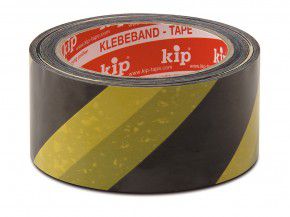 339-54 Kip Warnband PVC Band Duck tape schwarz gelb