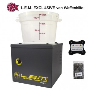 L.E.M. Exclusive Elektromagnetische Hülsenreiniger L.E.M. Lavabossoli Reinigung LEM + Magnet + Nadeln 2900 UpM 2,2kg, Programmautomatik