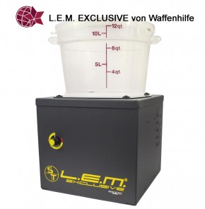 Modell-2022-Exclusive:  L.E.M. Exclusive Elektromagnetische Hülsenreiniger L.E.M. Lavabossoli Reinigung LEM + Magnet + Nadeln 2900 UpM 2,2kg, Programmautomatik